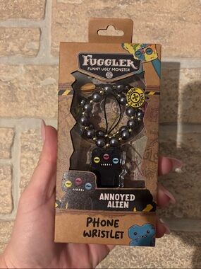 Fuggler Annoyed Alien Black Phone Wristlet